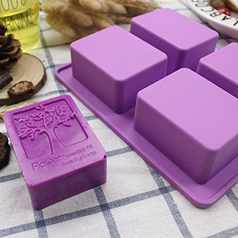 Soap Making Books - Прямоугольная силиконовая форма для мыла «Дерево