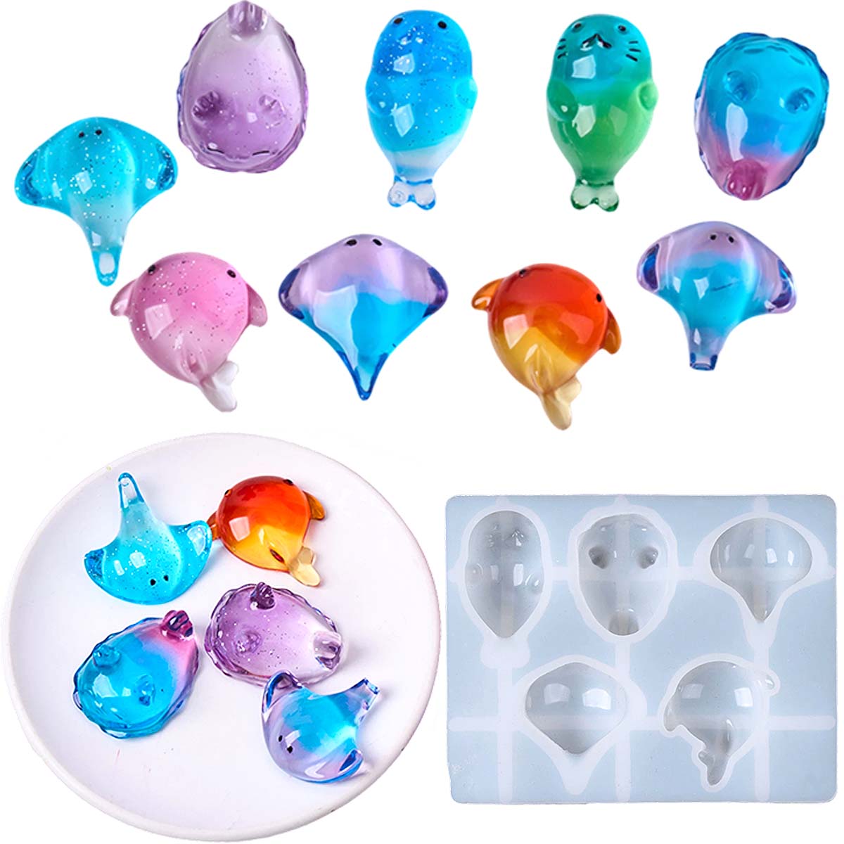 Soap Making Supplies - 3D-форма из силикона «Манта» в стиле