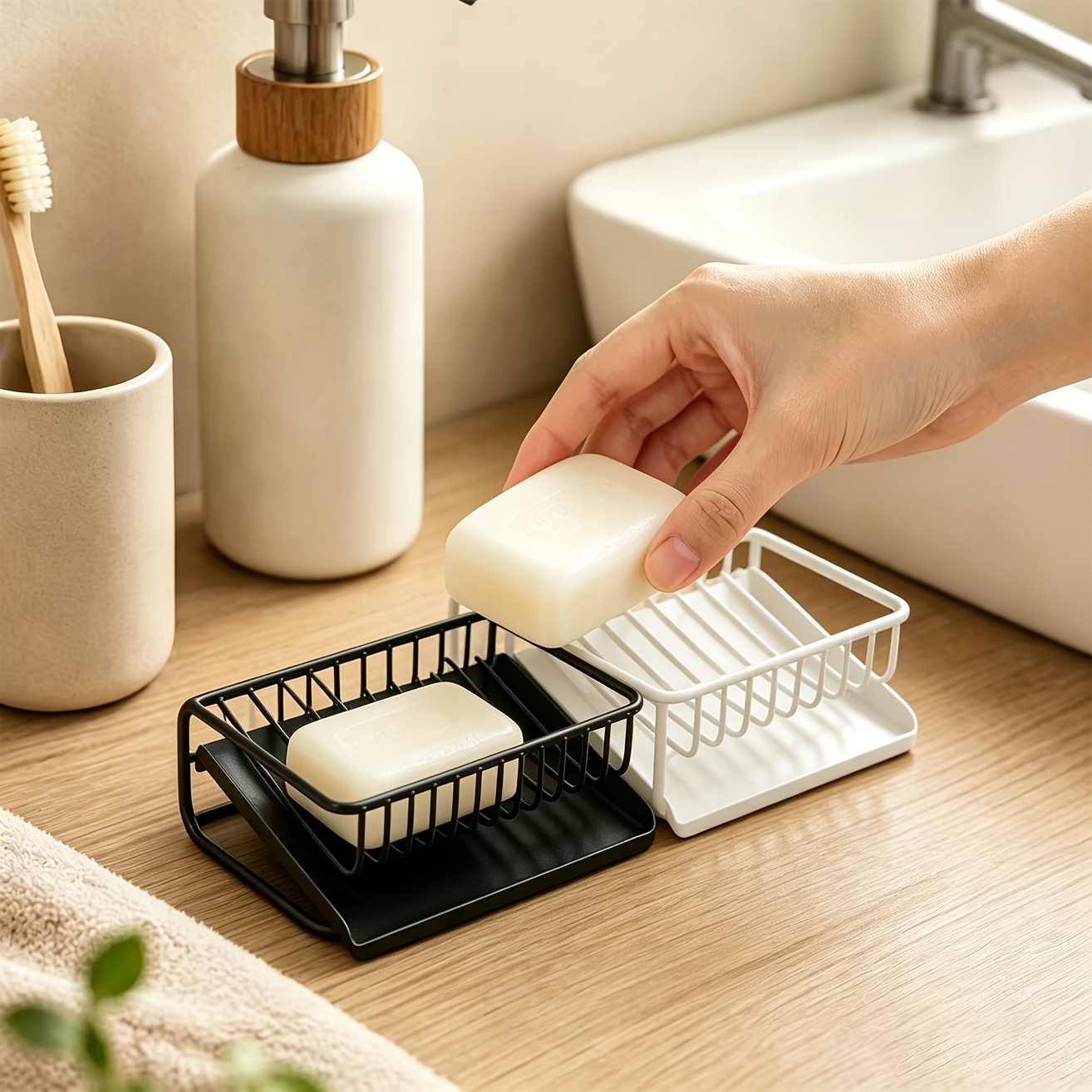 Soap Dish Draining - Пластиковая мыльница с дренажным поддоном, 1